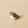 Nuevo Llavero Colgante Pájaro Tallado en Madera Hecho a Mano Lindo Gorrión Decoración para Colgar en Mochila Regalo de Graduación para Estudiantes