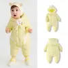 Macacão de Plumas Classe Bebê, Roupas de Bebê, Roupa de Inverno, Novo Estilo de Roupa para Exterior para Meninos e Meninas, Estilo Espesso
