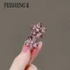 Acessório de Cabelo Novo Estilo Coreano e Japonês com Laço de Cristal Mini Presilha de Cabelo Mini Presilha de Garra Presilha Lateral para Franja Presilha para Franja da Testa para Mulheres em Estilo Tradicional