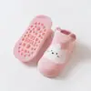Calcetines de piso para bebés y niños pequeños clase A primavera y otoño algodón bebé interior antideslizantes niños y niñas niño pequeño a prueba de frío calcetines para caminar antipelusa