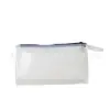 Bolsa de Armazenamento Simples em PVC Estilo Coreano Bolsa de Mão Portátil para Saída Bolsa Clutch de PVC Feminina Bolsa de Maquiagem Transparente em PVC