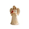 Estatuas Conmemorativas de Cardenal y Ángel Modelo Nuevo Transfronterizas Adornos de Estatua de Cardenal Rojo y Ángel