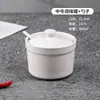 Olla de Cerámica para Estofado Comercial con Tapa para Uso Doméstico, Adecuada para Cocinar al Vapor Nido de Pájaro y Huevos, Olla Pequeña Estilo Shaxian