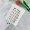 Presilha Bico de Pato Colorida Estilo Coreano Gota de Óleo Perolada 2025 Nova Cor Macaron Presilha Lateral para Franja Grampo de Cabelo para Mulheres
