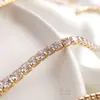 Cadena de Zirconia Austriaca Super Brillante Color Duradero Rellena de Oro de 14K Cadena de Garras de Diamante Cadena Suelta Material para Pulsera Collar Joyería DIY