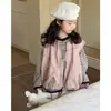 Chaleco utilitario sin mangas con estampado de letras para niñas coreanas, nuevo y elegante estilo capullo de bebé para primavera y otoño 2026