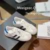 Sapatos Femininos Estilo Alemão 2026 Primavera/Verão Novo Versão Coreana Tênis Casuais Color-Blocking Plano Retrô Tênis de Estudante