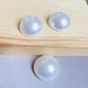 Crema Semiredonda 6-25mm Accesorios de Perlas Parche DIY Pendientes Pasador Botón Accesorios Materiales Cuentas Sueltas Brillante