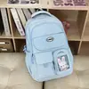 Mochila azul estilo coreano, estilo nuevo de campus, para niñas, bolsa escolar para estudiantes de primaria y secundaria, mochila para portátil para estudiantes universitarios, moderna