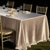 Mantel Blanco con Tela Perlada, Nuevo Modelo 2026, Lujo Ligero, Gama Alta, Elegante Mantel Rectangular de Satén para Hotel