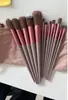 Conjunto de 13 Pincéis de Maquiagem Sijiqing, Conjunto Completo de Ferramentas de Beleza, Pincel Portátil Macio para Blush e Sombra Armazenamento Atacado
