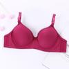 Copa Estéreo Cómodo Estéreo Simple Color Sólido Ropa Interior para Niñas Recogido Paramilia Sujetador con Aro de Acero en Sujetador Venta al por Mayor