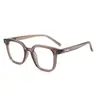 Gafas Planas Estilo Coreano Lisas Sin Receta para Caras Grandes, Aspecto Adelgazante Marco Negro, Gafas con Marco Anti-Luz Azul, Modernas y Pueden Equiparse con Lentes para Miopía