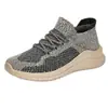 Os novos últimos sapatos casuais para casais transfronteiriços tamanho grande versão coreana de tênis leve com cabedal em trama para corrida masculino e feminino