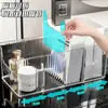 Caja de Almacenamiento para Mascarillas Faciales Organizador de Compartimentos para Cosméticos de Escritorio de Gama Alta Rectangular Transparente Estante de Almacenamiento para Tocador Cuidado de la Piel