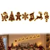 Nuevo producto transfronterizo: Decoraciones de Pared de Reno LED, Juego de 7 piezas de siluetas de pared navideñas iluminadas