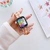 Correa elástica con pequeño anillo Fresh Hair para Apple Watch, correa para Apple Watch iwatch8765 generación SE para mujer