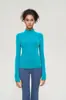 Fábrica de origen Define chaqueta de yoga con el mismo diseño con cuello alto, transpirable, de secado rápido, ajuste ceñido, ropa deportiva atlética para fitness