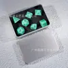 Dados de Juego Dungeons & Dragons D20 D6 Color Proteína Verde Fuente Dndrpg Dados Cristalinos Multilado