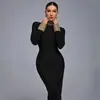 Vestido Longo de Festa Elegante com Bandagem, Novo Estilo Pesado Europeu e Americano, com Contas, Slim, para Socialites