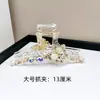 Presilha de Cabelo de Cristal Strass de Alto Padrão Estilo Coreano, Pente Simples e Estiloso, Acessório de Cabelo Versátil e Elegante
