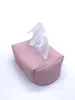 Caja de Pañuelos para Coche de Cuero con Sensación de Piel PU Caja de Pañuelos para Coche Estilo Crema Caja para Reposabrazos Parasol Caja de Pañuelos para Asiento