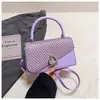 Tendência de Moda 2026 Bolsa Transversal Casual Feminina de Ombro Verão Novo Estilo Elegante Simples e Única Pequena Bolsa Quadrada