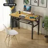 Mesa plegable puesto de exhibición mesa para clavos mesa larga para computadora mesa de entrenamiento escritorio mesa de comedor simple escritorio rectangular para el hogar