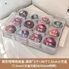 Caja de Almacenamiento de Insignias de 58 mm Soporte de Exhibición Estuche Protector Sellado a Prueba de Humedad Soporte de Escritorio para Insignia Única