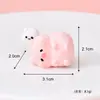 Caja Misteriosa Piggy BOB Figura de Cerdo Rosa Linda Juguete de Juego de Rol para Niños Decoración de Escritorio Regalo