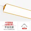 Tira de Luz de Línea de Yeso, Luz Lineal Triangular Montada en Superficie, Canal Emisor de Luz en Ángulo de 45 Grados, Canal de Aluminio, Canal Clip-On
