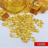 Adornos de lingotes de cristal, cornucopia de lingotes de oro, lingotes pequeños, esmalte de colores, adornos comerciales, pequeños regalos decorativos para inauguración de la casa.