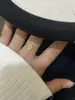 Anel Simples Estilo Europeu de Trevo de Quatro Folhas para Mulheres, Anel Fino Estilo Ins, Fresco e Simples, Dedo Indicador, Dedo Mínimo, Anel Aberto Empilhável