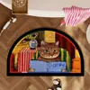 Alfombrilla para el suelo del baño de gato de nuevo modelo transfronteriza, Alfombrilla absorbente para pies de baño, Alfombrilla decorativa de tierra de diatomeas para el hogar, Antideslizante