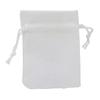 Bolsa de lino con cordón para envolver joyas, pequeña bolsa de lino para joyas, bolsita de lino para cosméticos, regalo de lino en stock