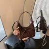 2026 Nuevo Bolso de Mano de Ante y Felpa Otoño Retro para Mujer, Bolso de Hombro Único Transversal de Alta Gama con Sentido de Meilade para el Trabajo