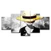 Animación de dibujos animados de cinco enlaces de alta definición personalizada Luffy tienda en casa estudio oficina decoración de tienda pintura en aerosol