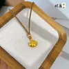 Oro Arena Antiguo Gato Lindo Lingote Pequeño Colgante Mini Bolso Candado Pequeño Collar Regalo de Alta Gama para Novia de Mujer