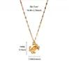 Estilo Nuevo Europeo y Americano Acero Inoxidable Chapado en Oro Cangrejo y Pez Colgante Cadena de Clavícula Animal Moda Accesorios de Collar Oceánico Venta al por Mayor