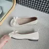 2026 Novo Estilo Sapatos Mary Jane Femininos Estilo Francês de Bico Baixo com Solado Macio para Saia, Mocassins Planos Delicados Estilo Fada