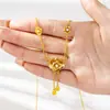 Conjunto Popular de Brincos e Anel Dourado Antigo com Areia, Colar com Franjas de Flor Inlaid Retro com Pérola Imitação, Joias Femininas Estilo Palácio
