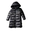 Ropa infantil ultraligera de invierno para niños y niñas, abrigos de estilo coreano para niñas mayores, chaquetas de plumón infantiles de longitud media para otoño e invierno, ligeras