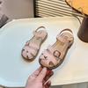 Sapatos de Menina Verão Quente Bebê Roma Grande Sandálias Baotou Infantis 2025 Novos Sapatos de Princesa para Menininhas