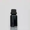 Botella de aceite marrón moteado 10 ml botella de vidrio transparente esmerilado 20 ml tapa grande a prueba de manipulaciones botellas de cosméticos