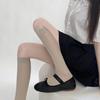 Calcetines de verano de color liso finos hasta la rodilla calcetines de pantorrilla estilo JK calcetines de malla microtransparentes ajustados anti-mosquitos calcetines de felpa versátiles para niños