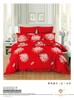 Punto Directo Jet Tela Elegante de Satín Tela para Sábana de Cama Satín Derretido Lisi Rojo Boda Tela de Algodón para Sábana de Cama