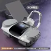 Equipo de Fitness Abdominal con Pantalla Digital Inteligente de Cuatro Ruedas y Soporte para Codos Hogareño Rebote Automático Antideslizante Equipo de Fitness para Músculos Abdominales
