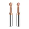 Fresa de Lollipop Acero de Tungsteno Ángulo R Fresa de Punta Esférica Acero Recubierto Fresa de Aluminio Fresa de Ángulo R de Arco