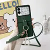 Lujo de alta gama adecuado para Huawei nova flip anillo de cascabel cuerda diagonal cuero creativo pantalla plegable teléfono móvil