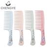 Pente Grande Dente Desenho Animado Produtos Domésticos Pente com Furos para Pendurar Pente de Plástico Cabelo Longo Cabelo Cacheado Cabelo Liso Pente de Cabeleireiro Crianças